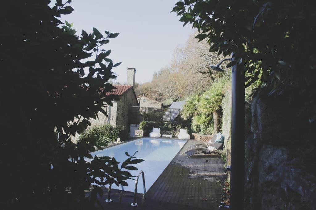 Gasthaus Casa De Afora Casa Con Piscina Y Jacuzzi Privados Santiago de Compostela Exterior foto